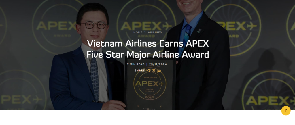 Apex Vietnam Airlines Rating Page